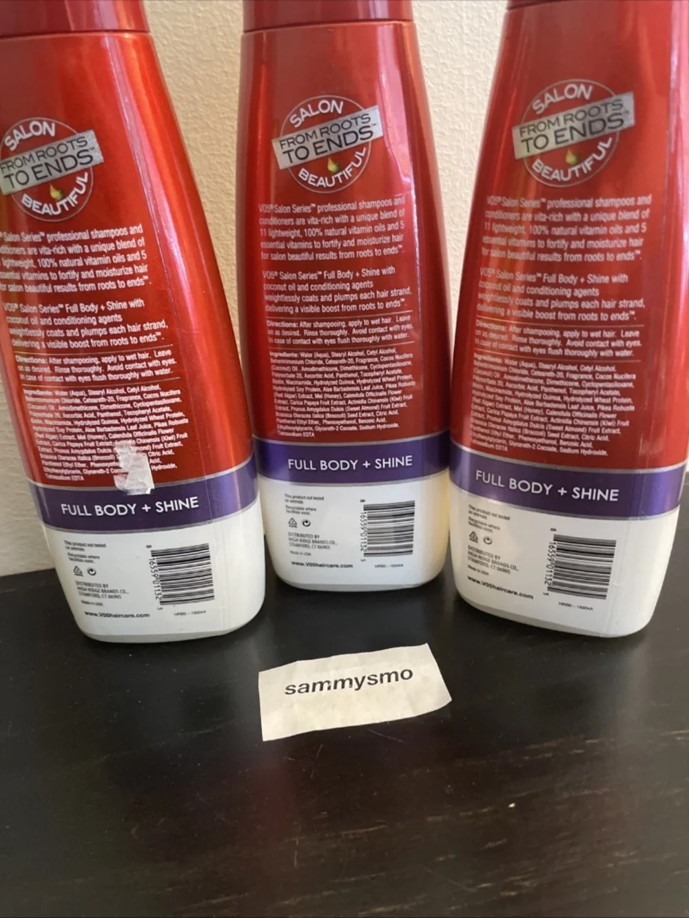 VO5 Salon Series Full Body + Shine Conditioner 14.2 fl oz x3